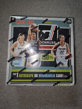 Panini 2025 WNBA Mega Box with Green, Teal, Black Accents